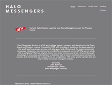 Tablet Screenshot of halomessengers.com